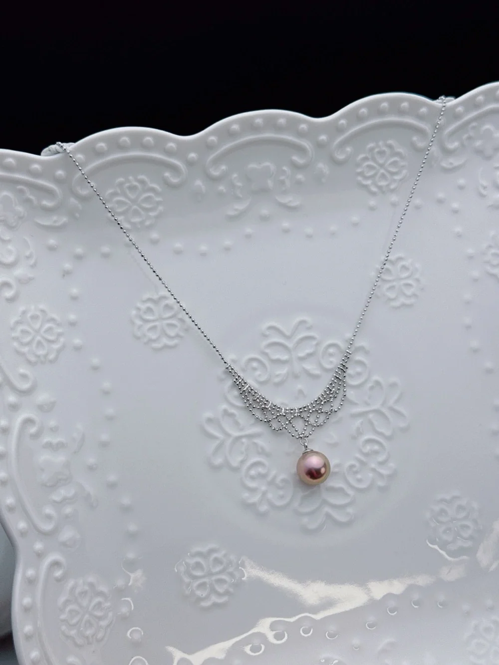 Handmade 11mm High Quality Edison Freshwater Pearl Necklace 16+2” 26X469